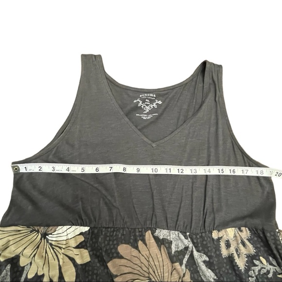 SONOMA | SLEEVELESS TIE BACK DRESS | SZ PETITE XL | DARK GRAY - Picture 5 of 7